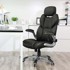 SONGMICS Uredska stolica, OBG65BK, crna