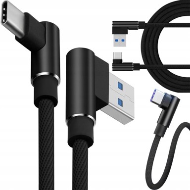 VERKGROUP Kutni USB 3.0 kabel na USB Tip-C za punjenje i prijenos podataka 100cm