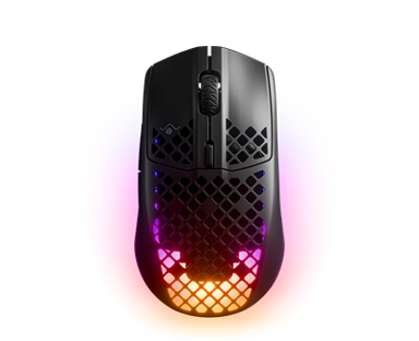 STEELSERIES Miš Aerox 3 Wireless 2022 Edition, mat crni, optički, bežični, RGB, 18000 CPI, USB