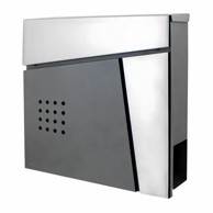 AWTOOLS Poštanski sandučić s utorom za novine mod.51 370×370×105 mm, antracit i nehrđajući čelik