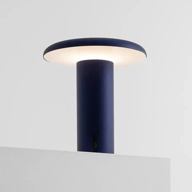 Stolna lampa Takku, anodizirana, plava