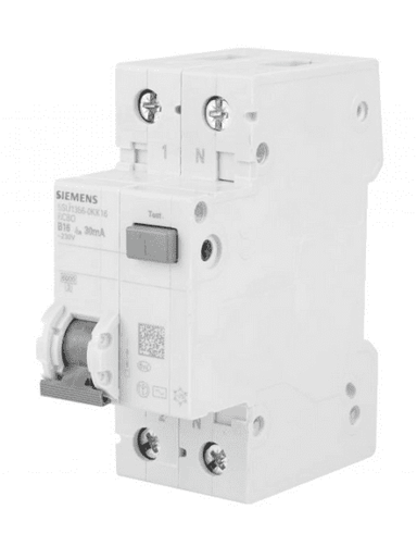 SIEMENS Diferencijalni prekidač 2P 16A B 0,03A tip AC 6kA 5SU1356-0KK16