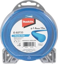 MAKITA Najlonska nit, okrugla, 1,6 mm / 15 m, plava