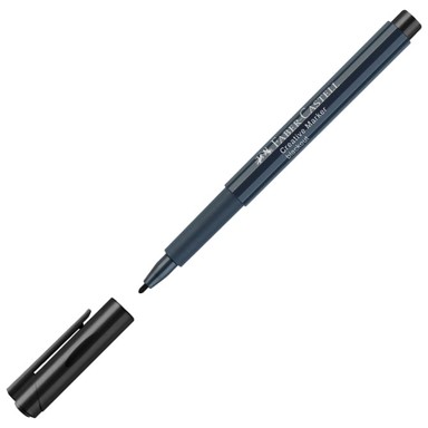 FABER-CASTELL Permanentni dekorativni marker, 1 - 2 mm, crni