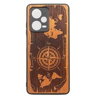 BEWOOD Maskica za Redmi Note 12 5G, wind rose merbau