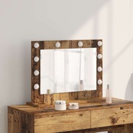 Ogledalo za toalet 60x45x18 cm drvo, staro drvo