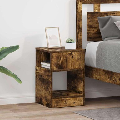 Konačni stolić 2 kom 30,5 x 30 x 45 cm, dimljeni hrast