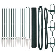 Heksagonalna ograda 1. 4x25 m čelik, zelena