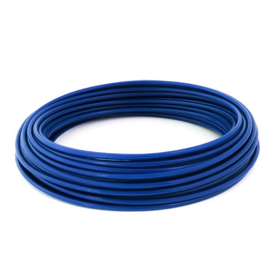 Čelično uže u PVC oplati, 2,5/5 mm, 20 m, pocinčano, plavo