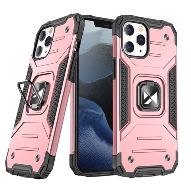 WOZINSKY Oklopna futrola Ring Armor, iPhone 13 Pro, roza