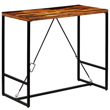 Barski stol, masivno obnovljeno drvo, 120 x 60 x 106 cm
