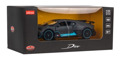 RASTAR Metalni Bugatti Divo, 1:32, crni