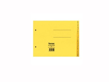 FORNAX Kartonska pregrada A-Ž 22,5 x 17,2 cm 2 rupe 200 g žuta/plava