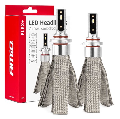 AMIO LED Headlight kit FLEX+ Series HB3, 6000K, do 270% više svjetla