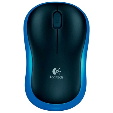 LOGITECH Bežični miš M185, 1000 DPI, plavo-crni