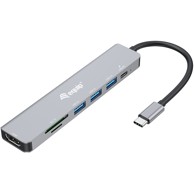 EQUIP Dock USB-C na HDMI 3xUSB 3.0 SD/TF 100W PD 25 cm