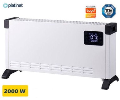 PLATINET Pametni konvektor PEH02, 2000 W, 60 x 30 x 19 cm, bijeli