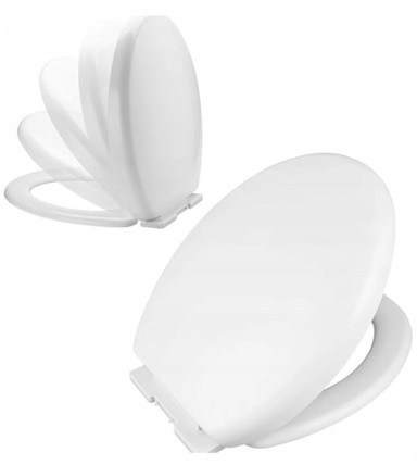 GALICJA WC daska sa sporim spuštanjem 43,5 x 37 x 5,8 cm, bijela