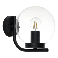 Vanjska zidna lampa, 1xE27, Taverna, 99598, PR-200, crna/prozirno staklo