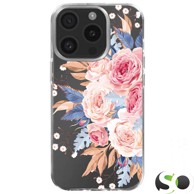 HQ Silikonska maskica za iPhone 13/14 Prozirna Flowers #5