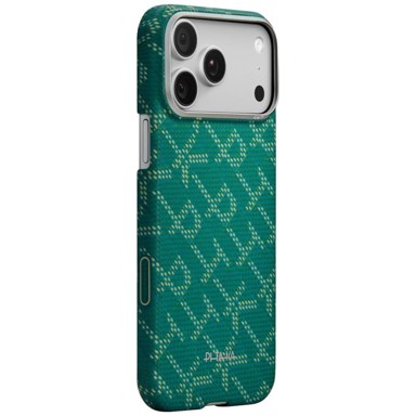 PITAKA Monogram zlatno-crvena ultra tanka futrola za Apple iPhone 17 Pro Max