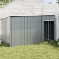 Kućica za pse s krovom antracit 196x91x110 cm pocinčani čelik