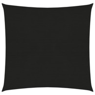 Jedro za zaštitu od sunca 160 g/m² crno 3,6 x 3,6 m HDPE