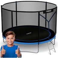 NEO-SPORT Vrtni trampolin 312 cm (10 ft), vanjska mreža i ljestve