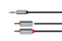 SLOMART Kabel 3,5 mm stereo na 2× RCA, 10 m
