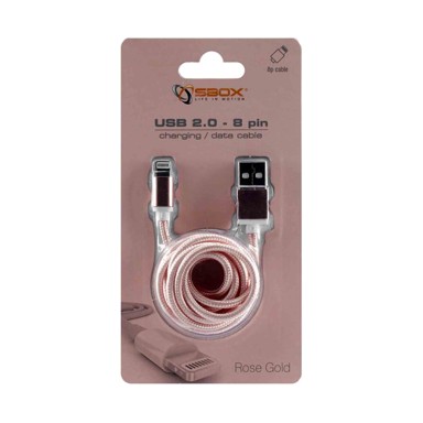 SBOX Telefonski kabel usb iphone 7 m/m 1,5m zlatno rozi