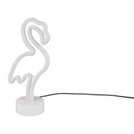 TRIO Bijela LED stolna lampa (visina 29 cm) Flamingo 
