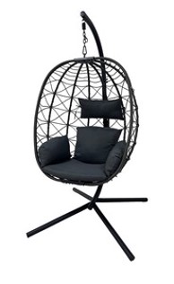 Sklopiva viseća fotelja, smeđa