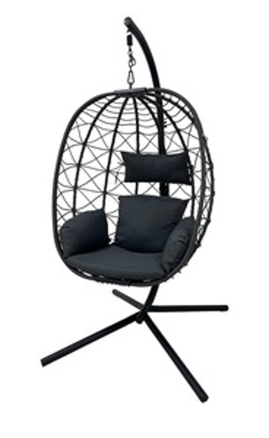 Sklopiva viseća fotelja, smeđa