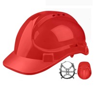 TOTAL Zaštitna kaciga One-Stop Tools 330 g HDPE, crvena