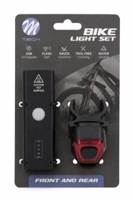 M-TECH Set biciklističke rasvjete BCL102S, LED, visokih performansi