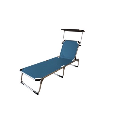 Metalna ležaljka aluminijska Etna plava 194x60x31 cm