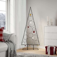 Božićno drvce metalno, crno, 150 cm