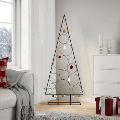 Božićno drvce metalno, crno, 150 cm