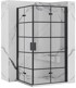 REA Tuš kabina Molier Black Double 80x80 cm, crna
