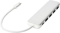 DIGITUS USB hub DA-70242-1, USB-C, 4x USB-A, 1x USB-C, bijeli