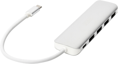 DIGITUS USB hub DA-70242-1, USB-C, 4x USB-A, 1x USB-C, bijeli