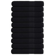 Ručnici za saunu 10 kom crni 80x200 cm 360 gsm 100 % pamuk