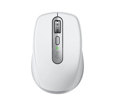 LOGITECH Miš MX Anywhere 3S, pale gray, laserski, bežični, BT, Unifying receiver, USB