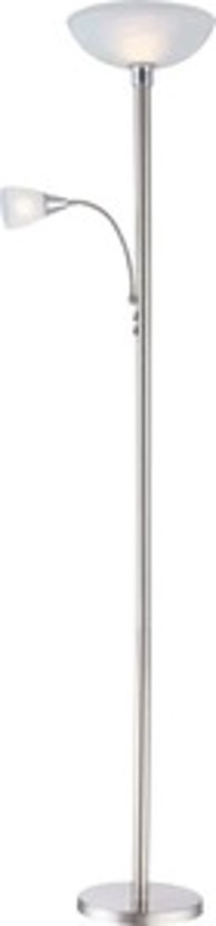 GLOBO LIGHTING Podna LED svjetiljka BLADE 30 cm E27 E14, srebrna