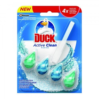 DUCK Osvježivač za WC školjku Active Clean, Marine, 38,6 g