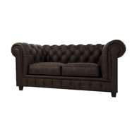 ROPEZ Tamno smeđa baršunasta sofa 184 cm Cambridge, 184x99x75 cm