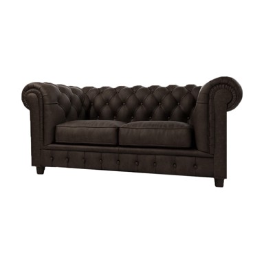 ROPEZ Tamno smeđa baršunasta sofa 184 cm Cambridge, 184x99x75 cm