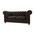 ROPEZ Tamno smeđa baršunasta sofa 184 cm Cambridge, 184x99x75 cm