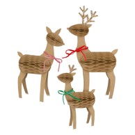 MERI MERI Božićna figurica Reindeer Family – set od 3 komada