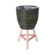 PROGARDEN Saksija za cvijeće KO-437300760, 24.5 × 41 cm, zelena